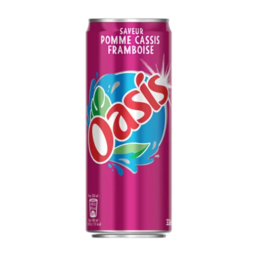 Canette Oasis pomme, cassis et framboise