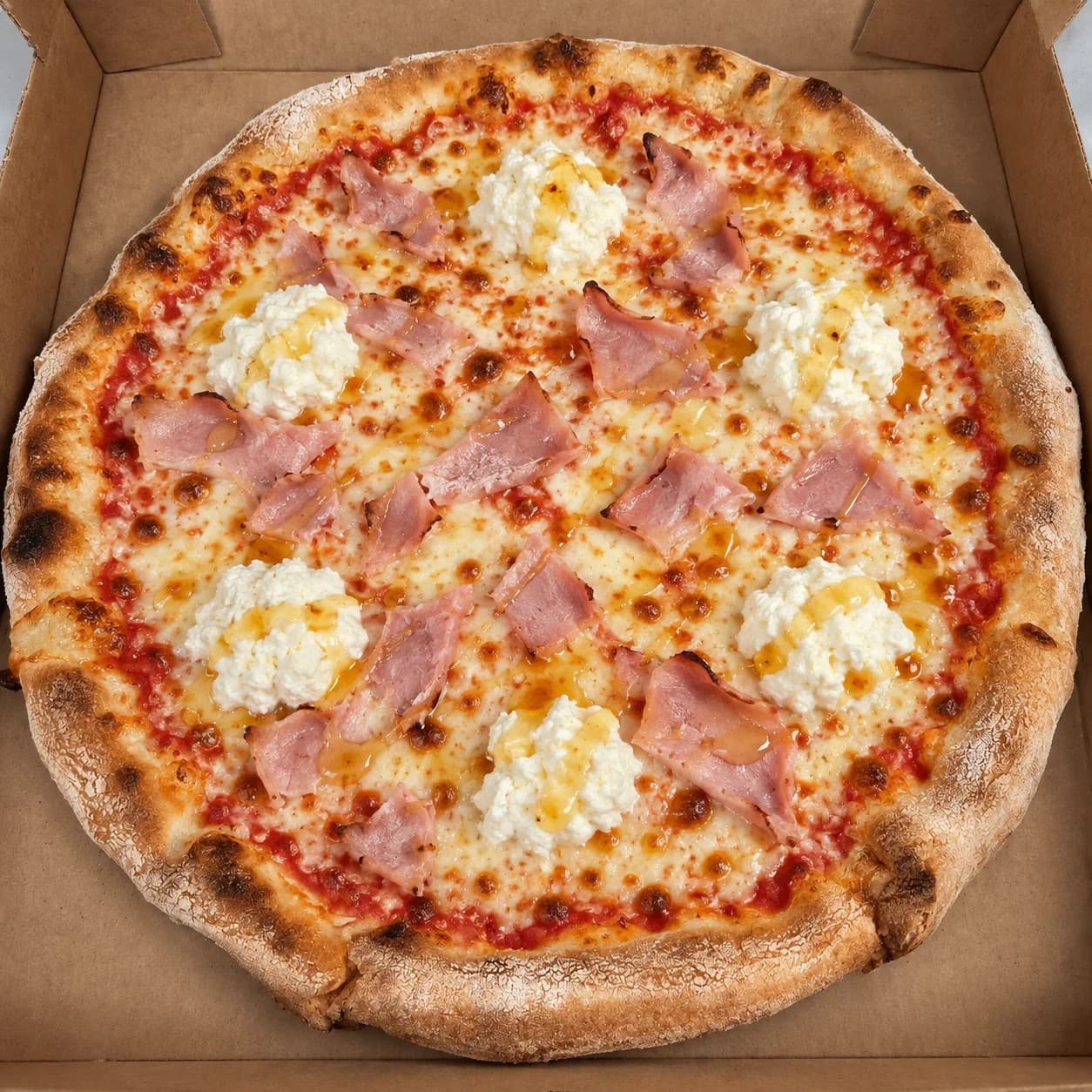Illustration de la pizza Ricotta miel
